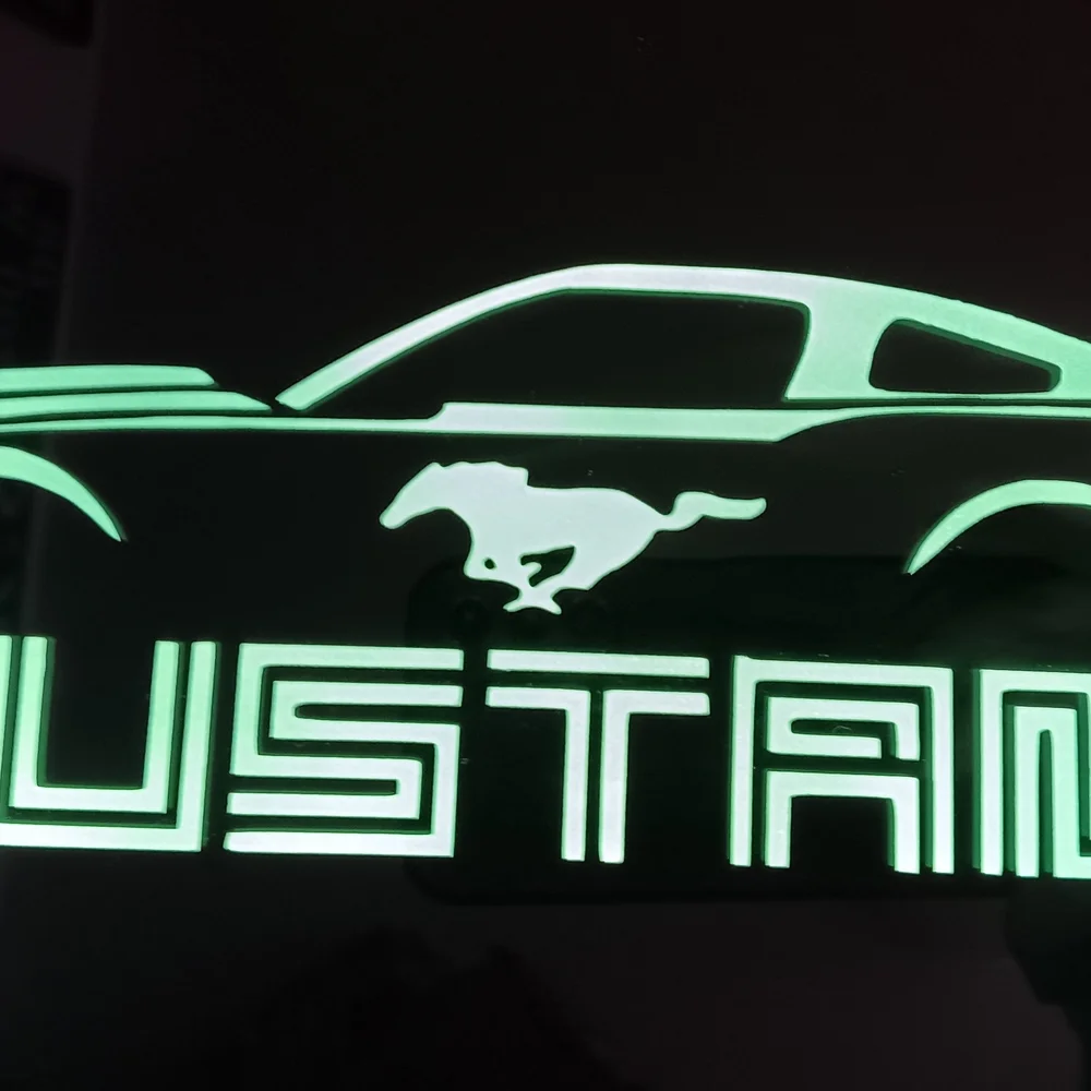 L.E.D Lighted Mustang Mirror